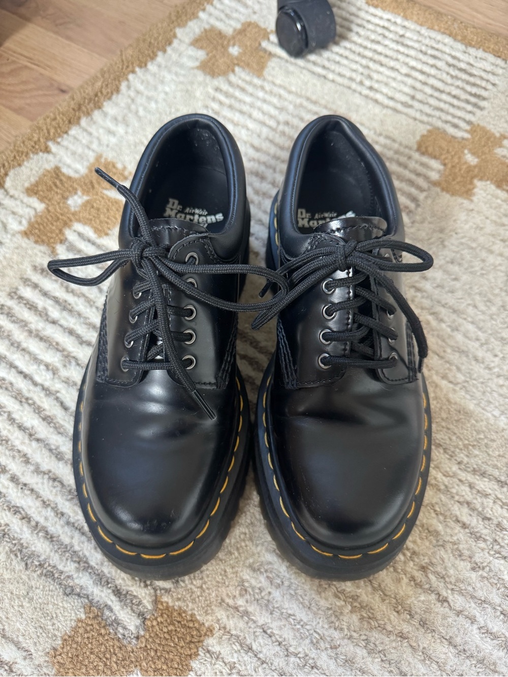 Dr Martens Platform Leather Shoes